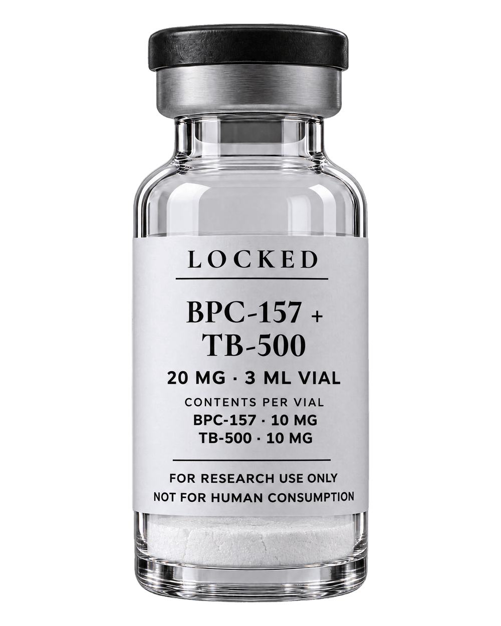 BPC-157 + TB-500 in a sealed Locked vial