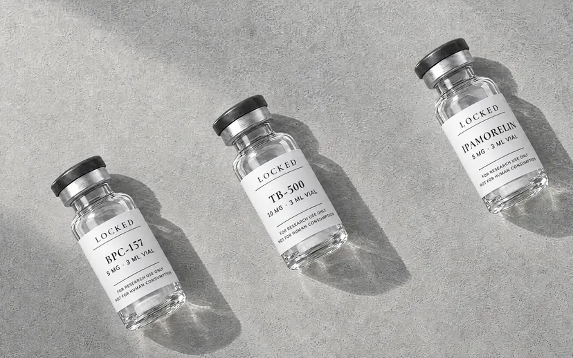 Three sealed Locked vials lying on pale paper in soft window light